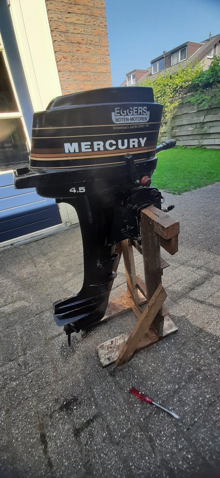 Mercury 4.5pk, Ophalen, Gebruikt, Motor en Techniek, Motorboot