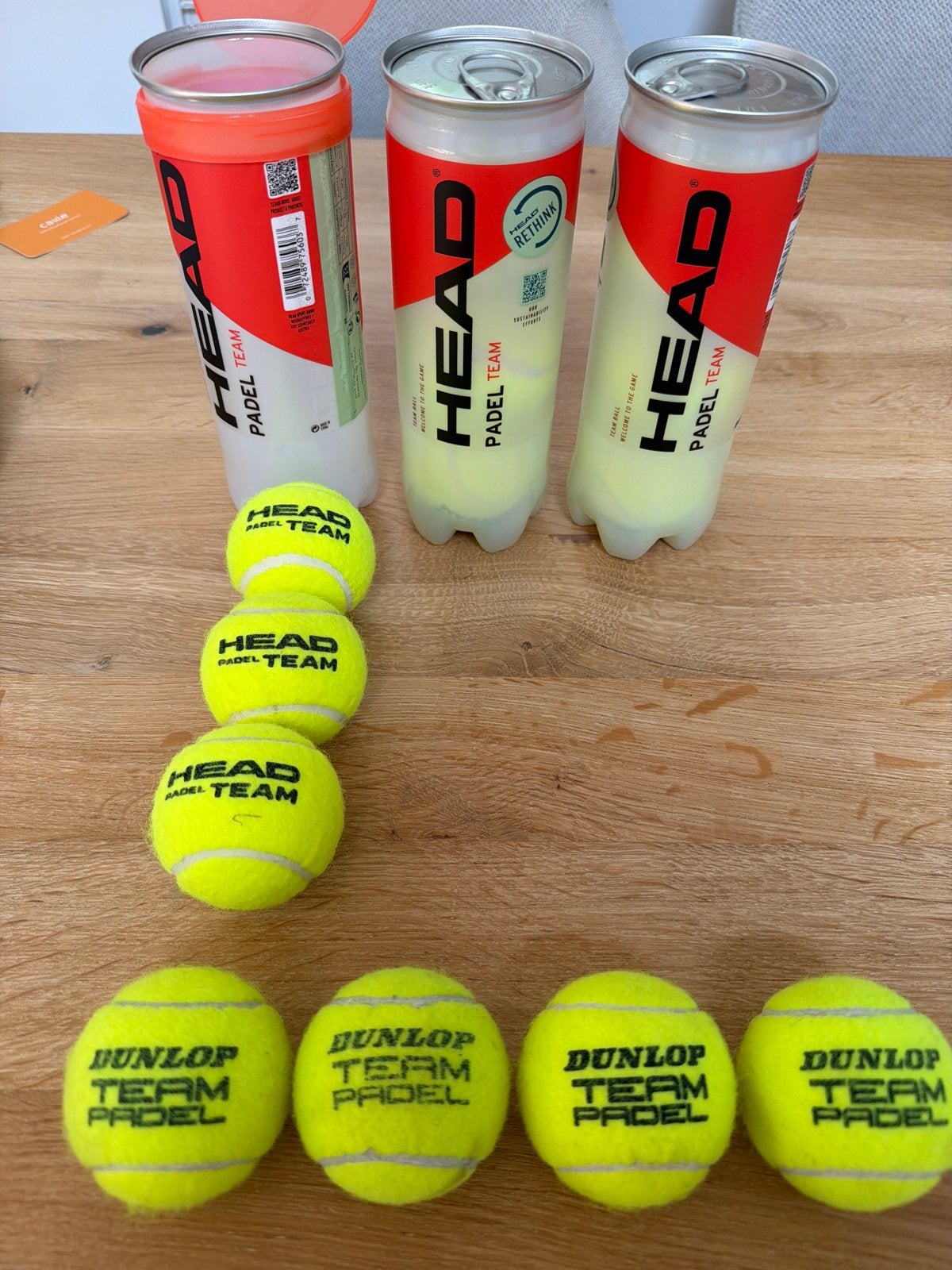 Padelballen: Head Padel Team en Dunlop Team Padel, Ophalen, Zo goed als nieuw, Padelballen