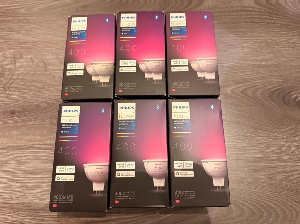 HUE GU5.3 white en color spotjes! Zie advertentie!, Ophalen of Verzenden, Zo goed als nieuw, Minder dan 30 watt, Led-lamp