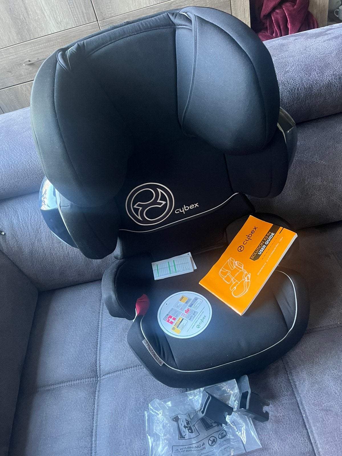 Fijne Cybex Autostoel met of zonder Isofix en boekje, black, Overige merken, Autogordel of Isofix, Verstelbare rugleuning, Ophalen of Verzenden