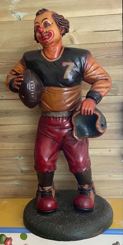 Uniek groot American Football Clown Beeld - Verzamelobject, Verzamelen, Ophalen, Gebruikt, Mens