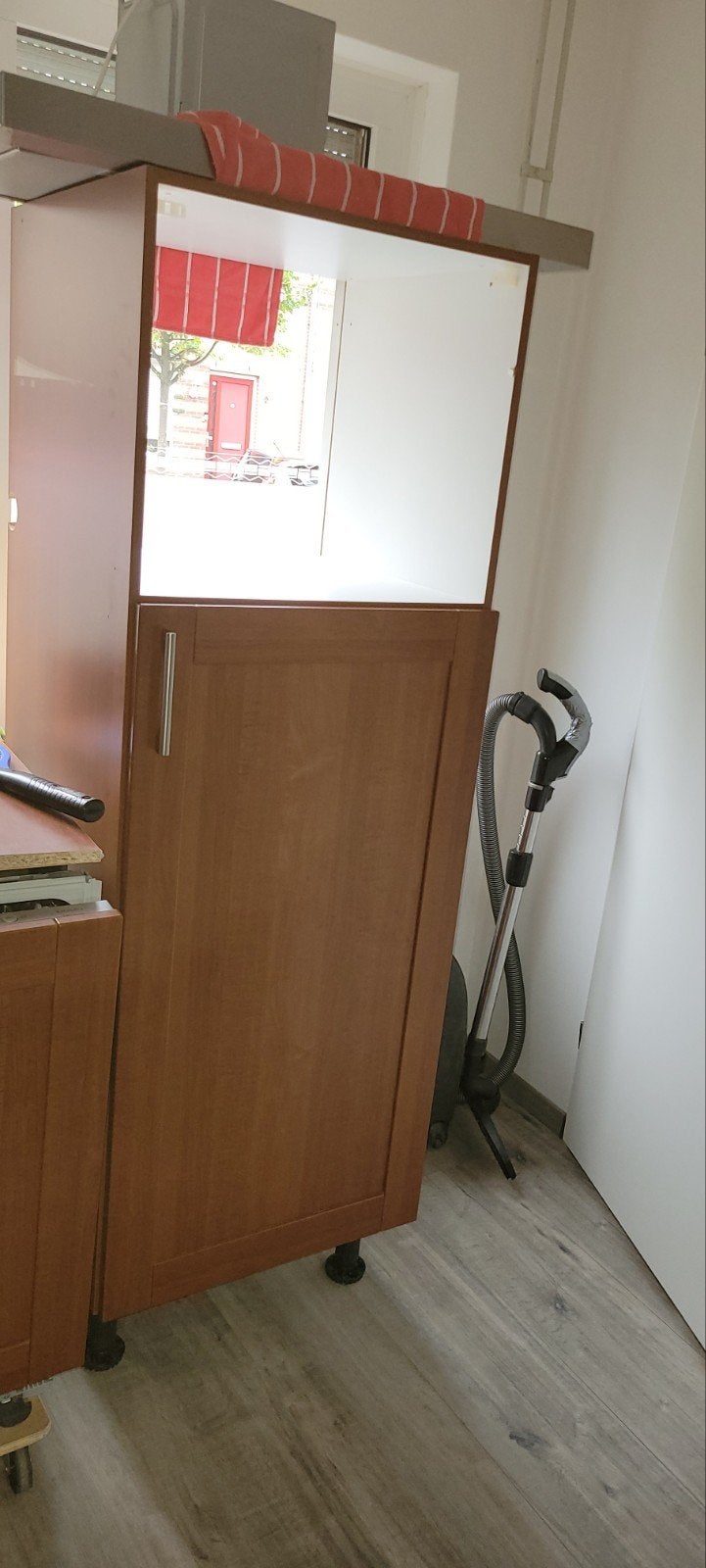 Keukenkastje met deur, bruin, Huis en Inrichting, Ophalen, Gebruikt, Bruin, 100 tot 150 cm