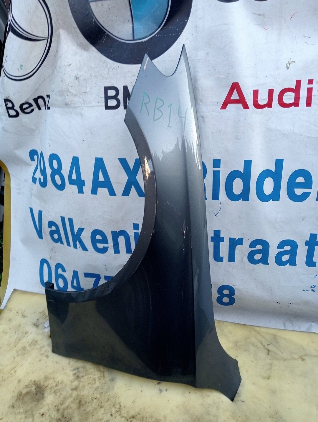 Mercedes-Benz voorspatbord links CLS W218, Gebruikt, -, Ophalen of Verzenden, Spatbord