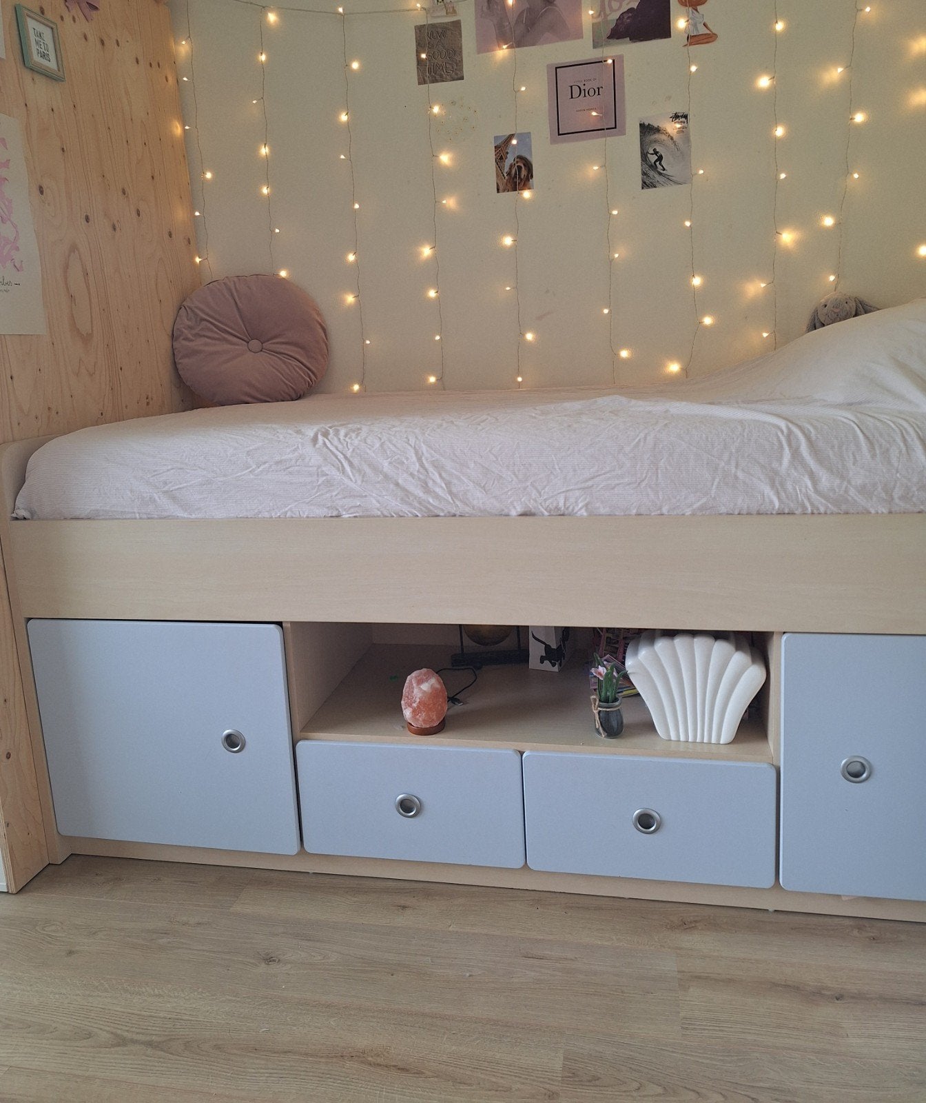 Kajuitbed eenpersoonsbed, Kinderen en Baby's, Kinderkamer | Bedden, Gebruikt, 180 cm of meer, 85 tot 100 cm, Lattenbodem, Matras