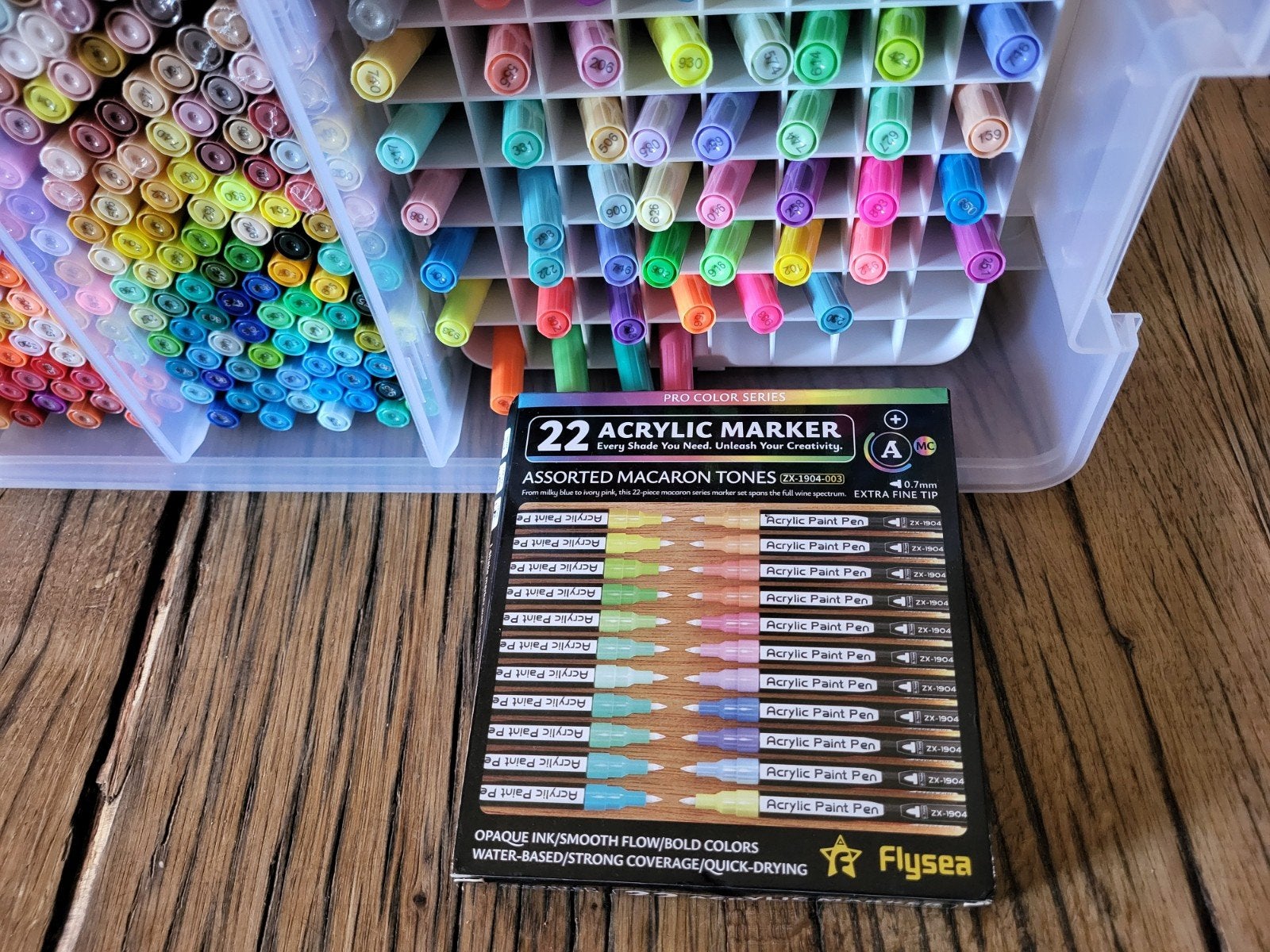 flysea acryl markers( tooli art), stiften, kleuren, tekenen., Verzenden, Zo goed als nieuw, Potlood of Stift