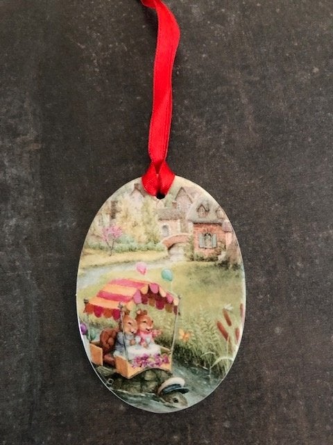 Muizen Beeldje Hanger Muis Holly Pond Hill Susan Wheeler, Verzamelen, Beelden en Beeldjes, Ophalen of Verzenden, Nieuw, Dier