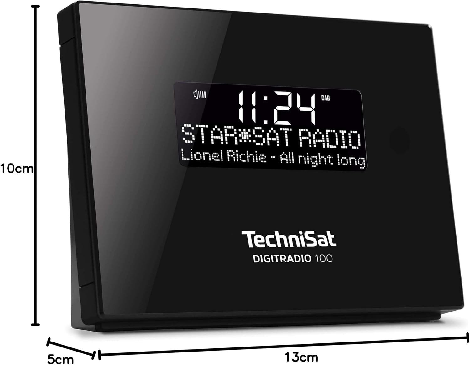 TechniSat Digitradio 100 DAB+/FM Radio - Zwart, Ophalen of Verzenden, Zo goed als nieuw, Overige typen
