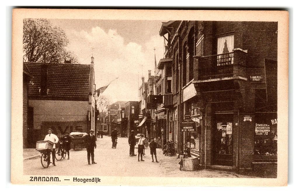 Zaandam, Hoogendijk, Verzenden, 1920 tot 1940, Ongelopen, Noord-Holland