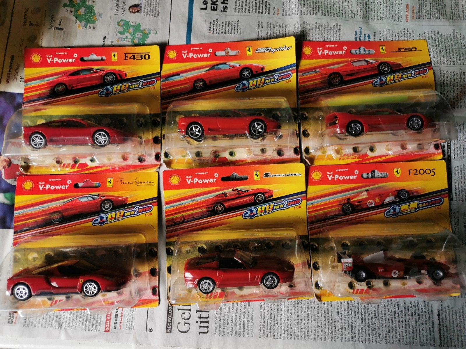 Shell V-Power Ferrari Modelauto's - Sinterklaas Kado, Ophalen of Verzenden, Nieuw, Auto