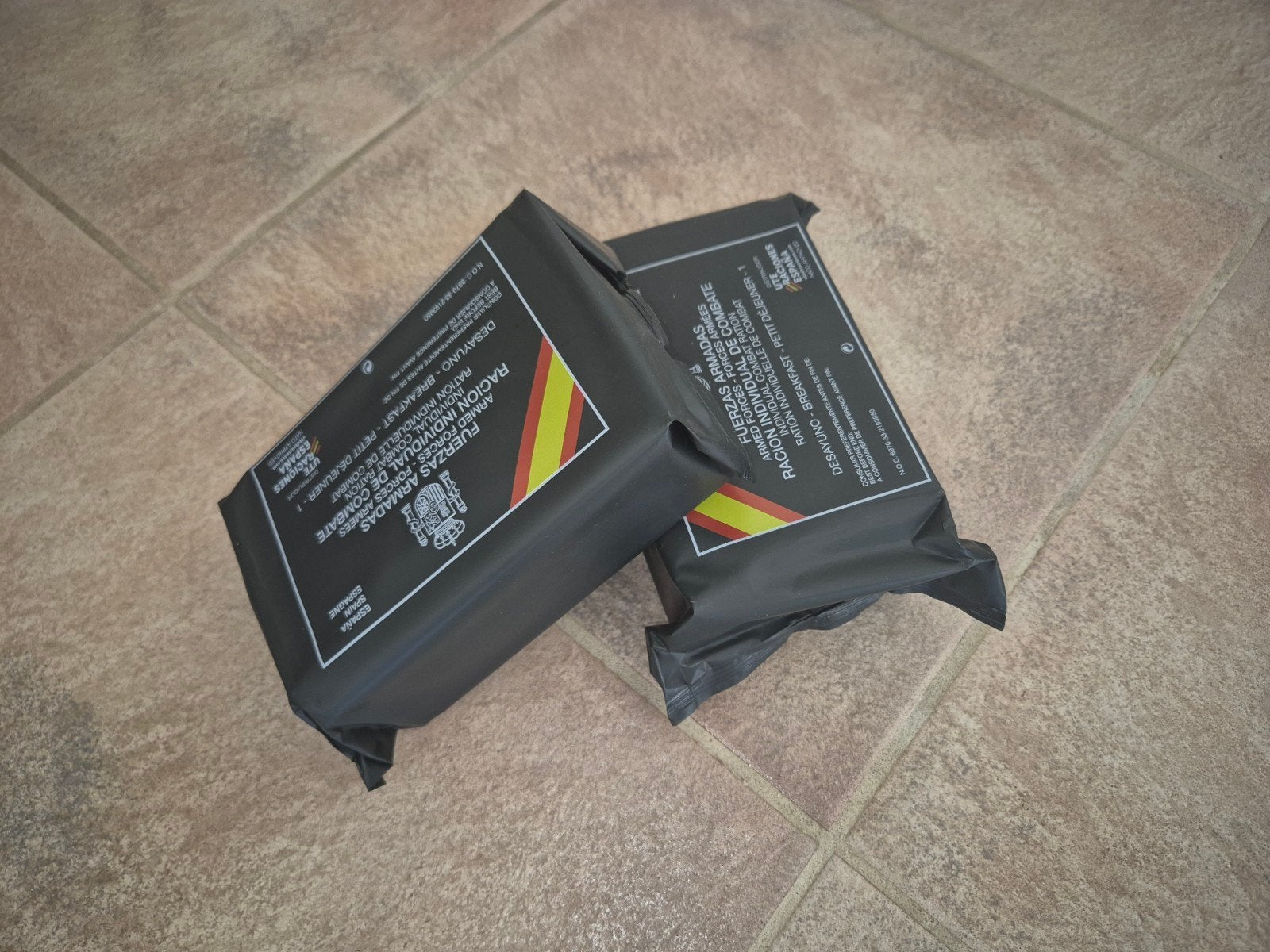 MRE Spaans Ontbijt Menu 1 & 2 ( 2 PCE), Ophalen of Verzenden, Landmacht