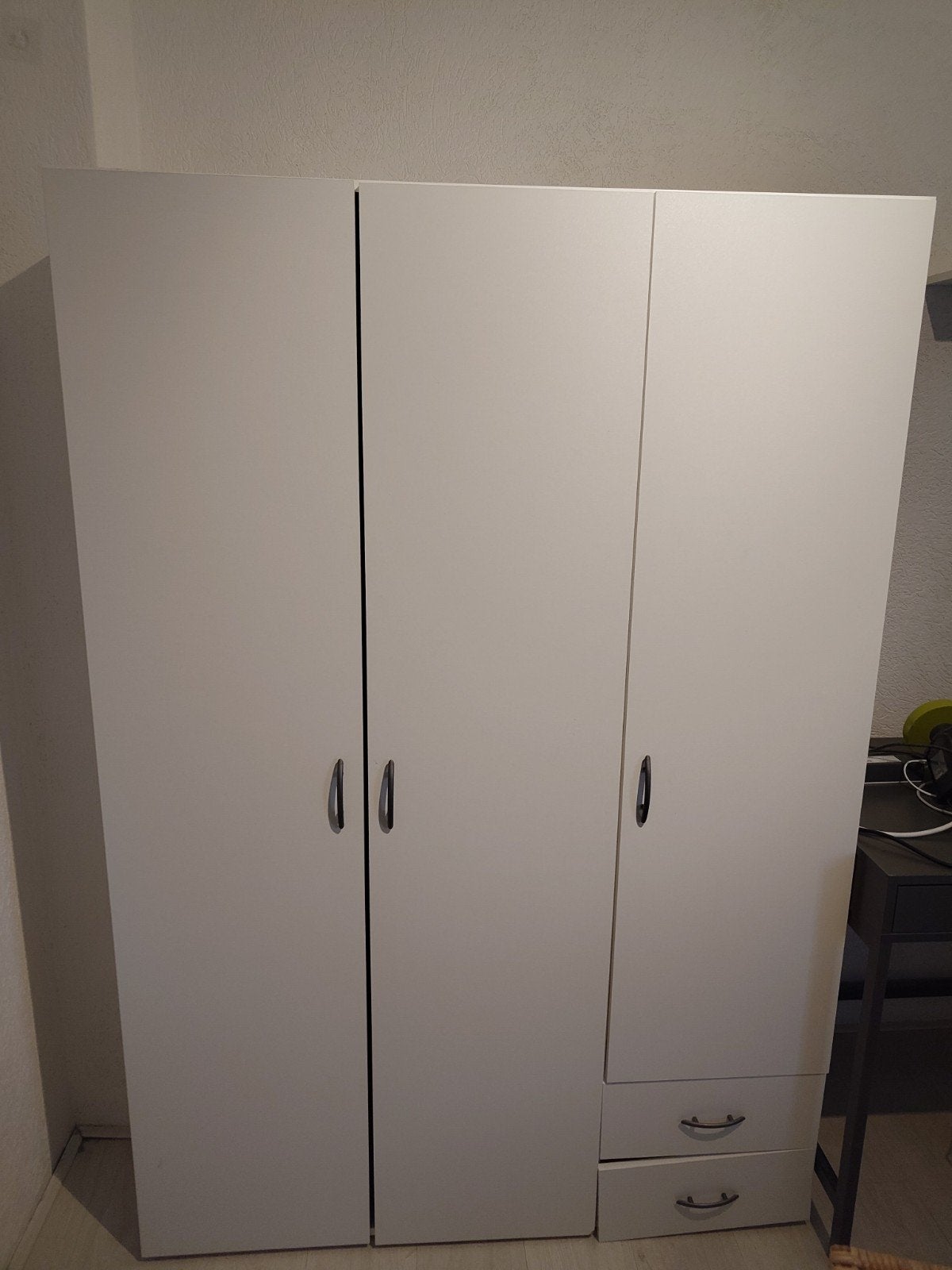 Witte kast met lades en hangruimte - 120x175x48 cm, Gebruikt, 100 tot 150 cm, 150 tot 200 cm, 25 tot 50 cm
