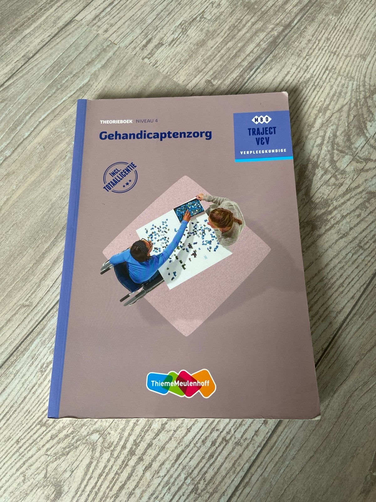 Theorieboek Gehandicaptenzorg Niveau 4 MBO Traject V&V, Boeken, Ophalen of Verzenden, Zo goed als nieuw, Overige niveaus, Overige vakken