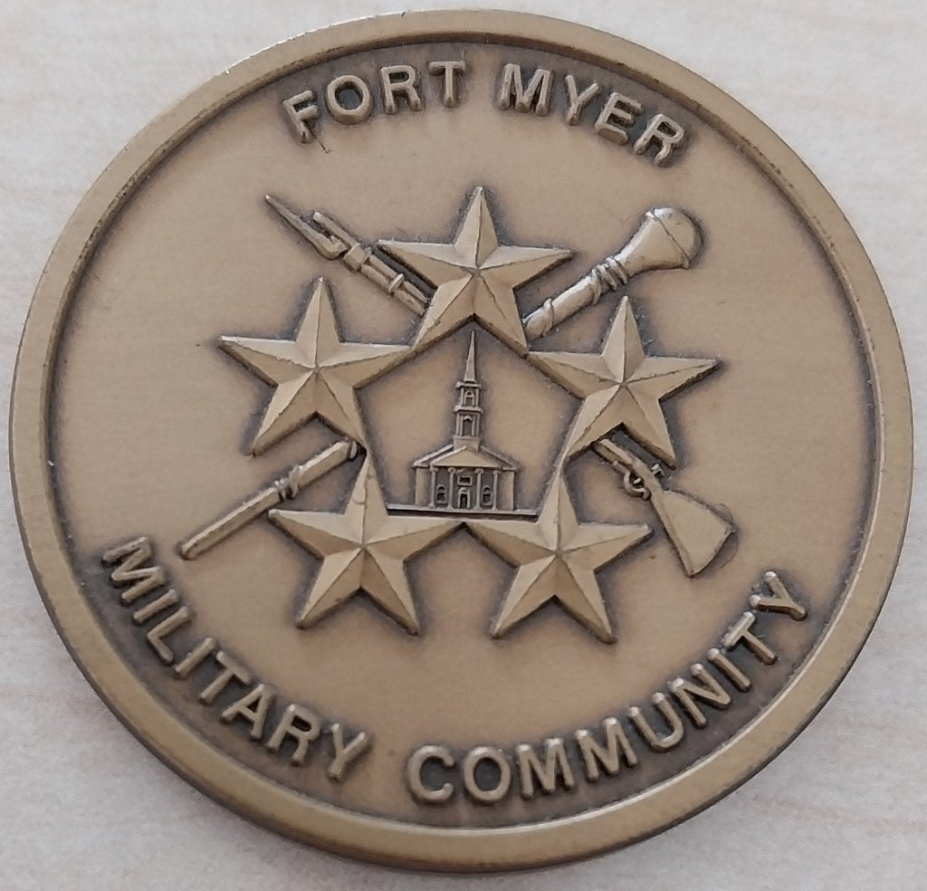 penning coin USA Fort Myer Military Community, Ophalen of Verzenden, Landmacht, Nederland, Lintje, Medaille of Wings