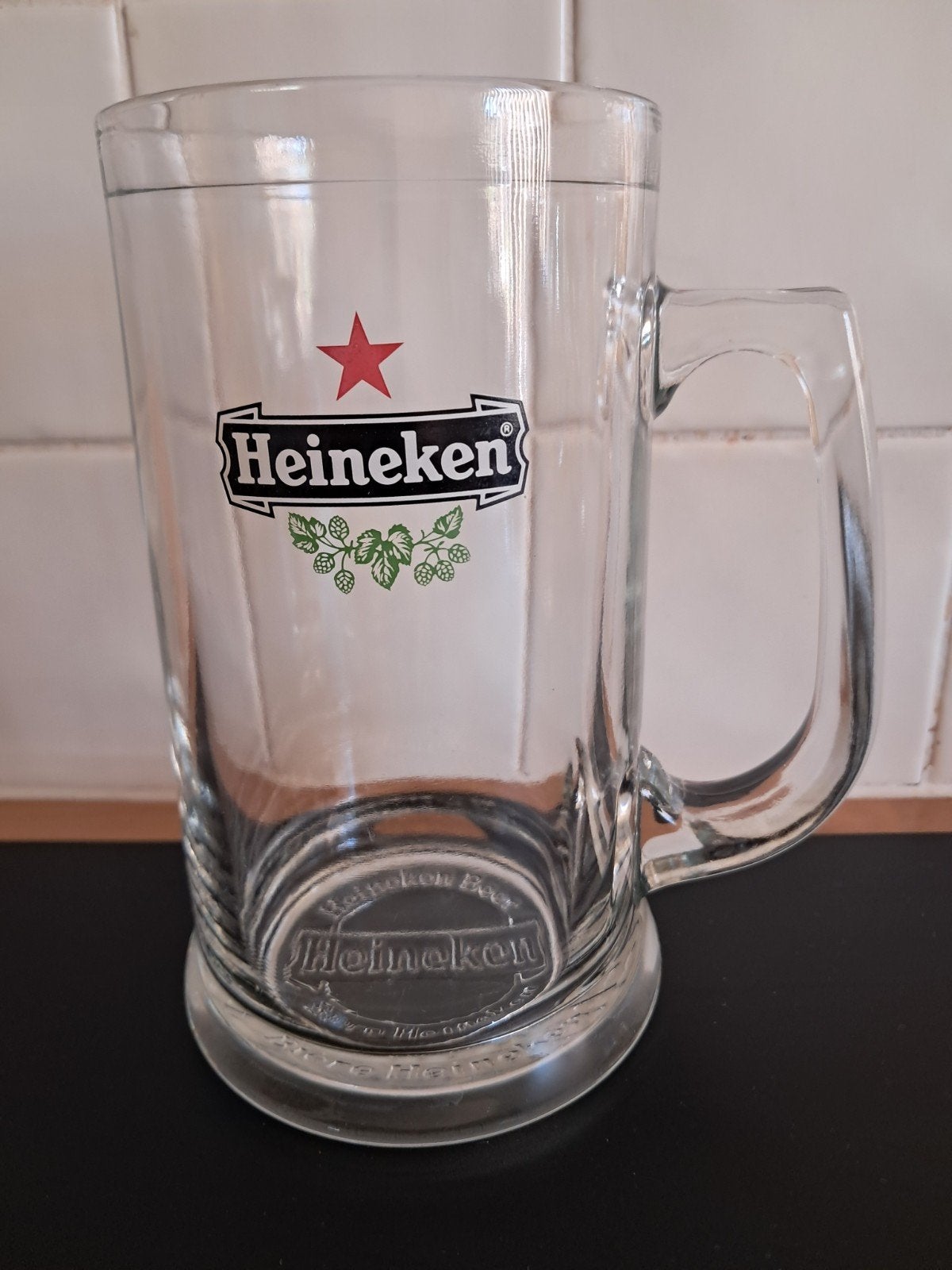 Heineken bierpul - Zo goed als nieuw, Ophalen of Verzenden, Zo goed als nieuw, Pul(len), Heineken