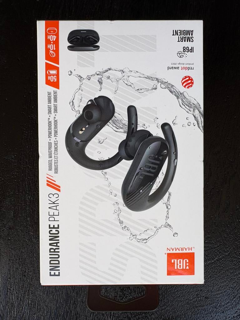 JBL Endurance Peak 3 IP68 Smart Ambient oordopjes - NIEUW, Ophalen of Verzenden, Nieuw, Overige merken, Draadloos