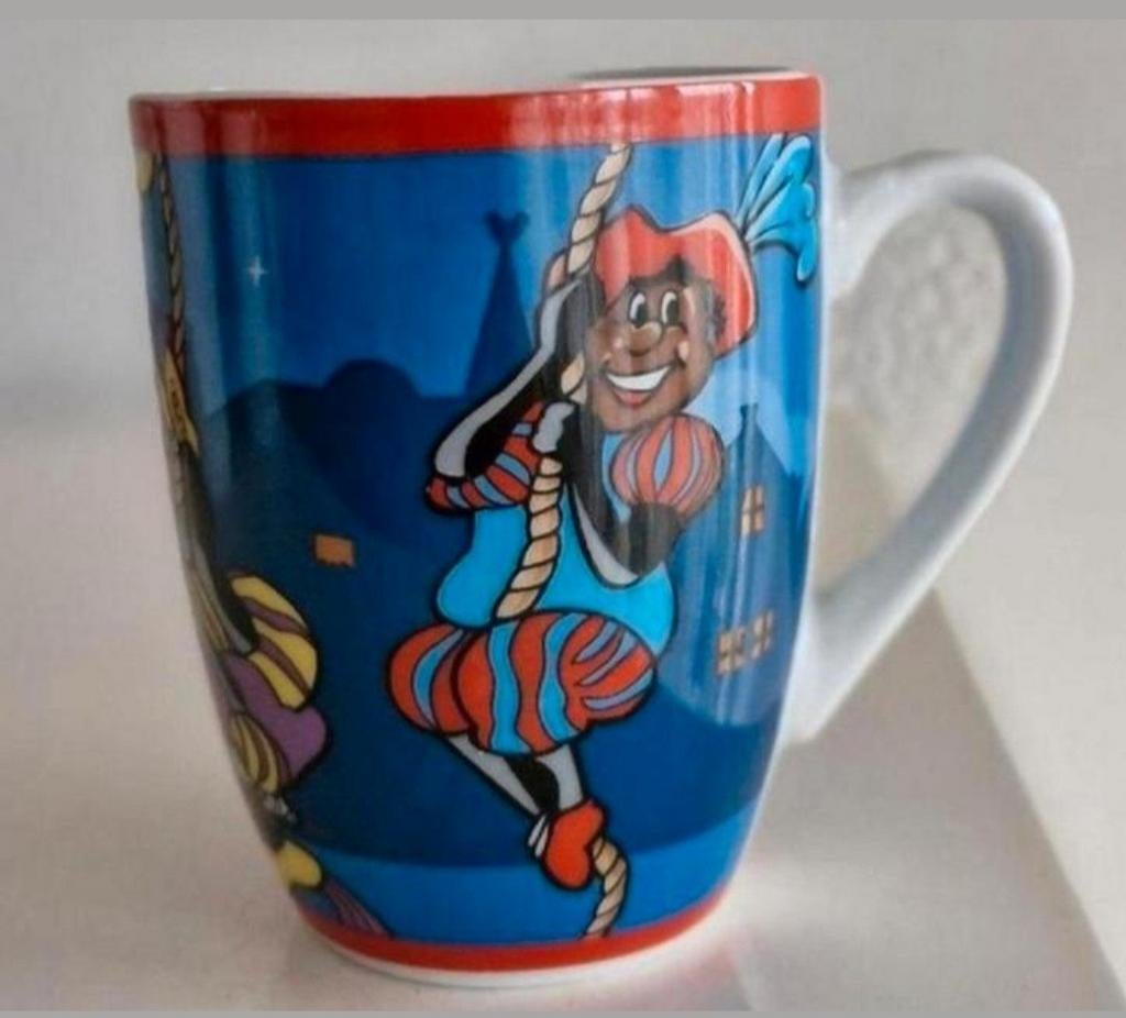 Beker met verschillende Zwarte Pieten, Ophalen of Verzenden