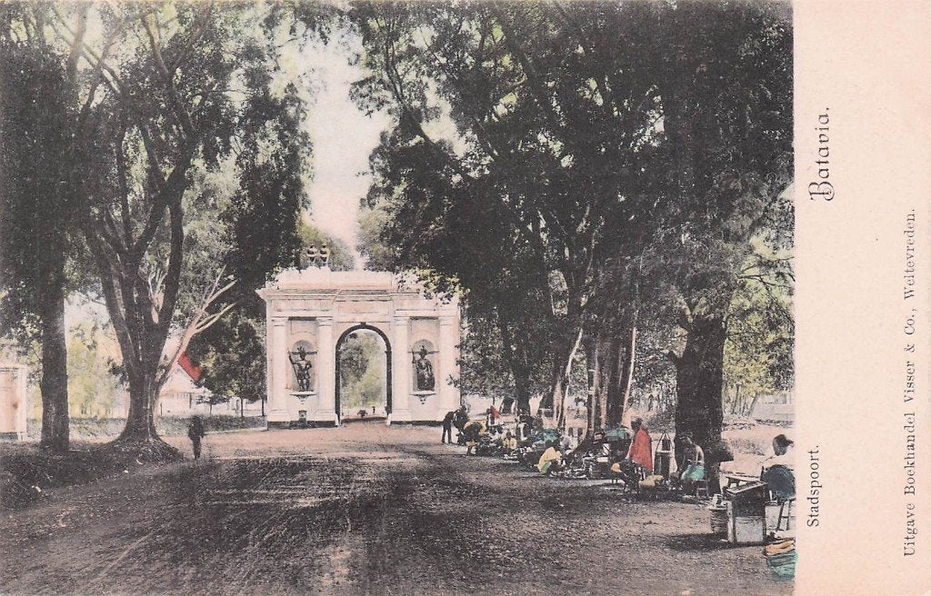 Nederlands Indië Batavia - Stadspoort FRAAI (voor 1907), Ophalen of Verzenden, Voor 1920, Ongelopen, Buiten Europa