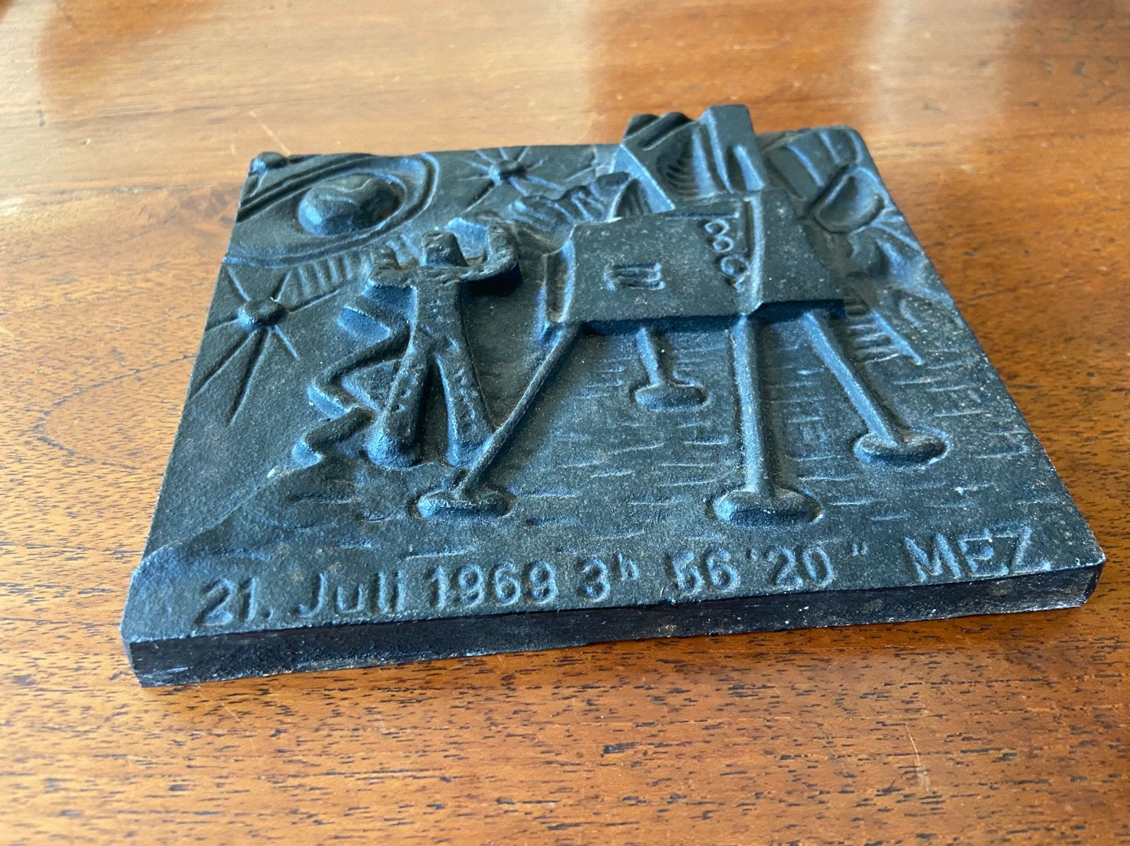 Plaquette Gietijzer Michelbacher-Hutte, Ophalen