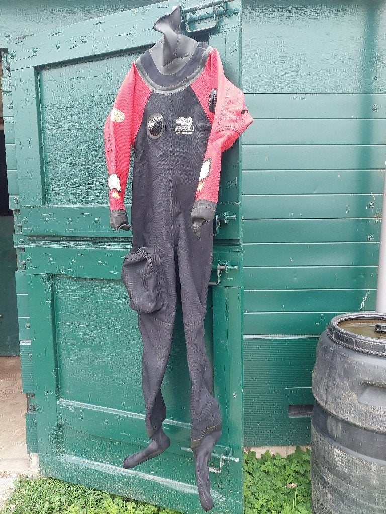 Otter Trilaminaat Cordura D Droogpak - maat: ~1,68m/~55kg, Ophalen, Gebruikt, Duikpak