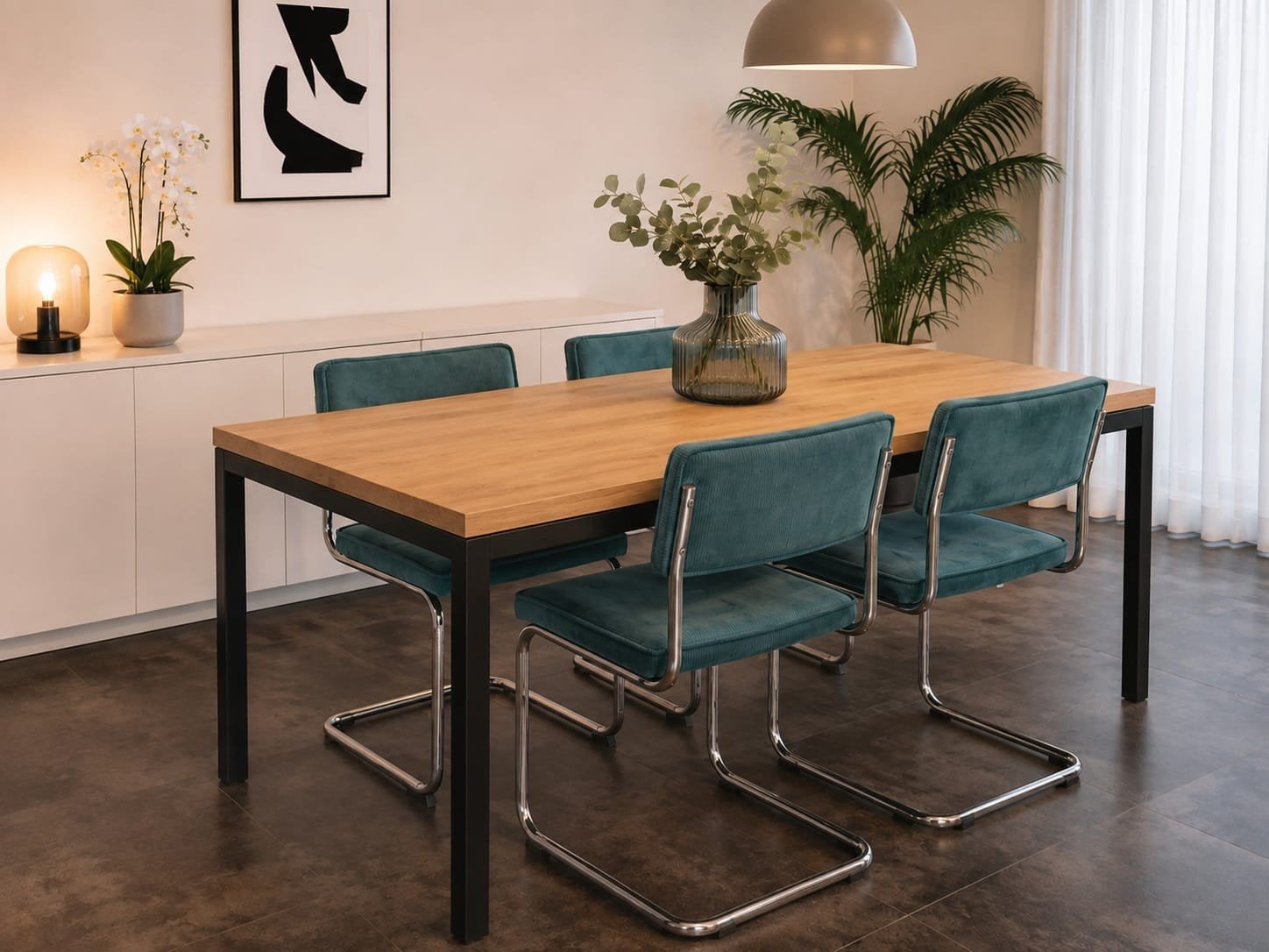 4 mooie stoelen ribstof eettafelstoelen eetkamerstoelen, Ophalen of Verzenden