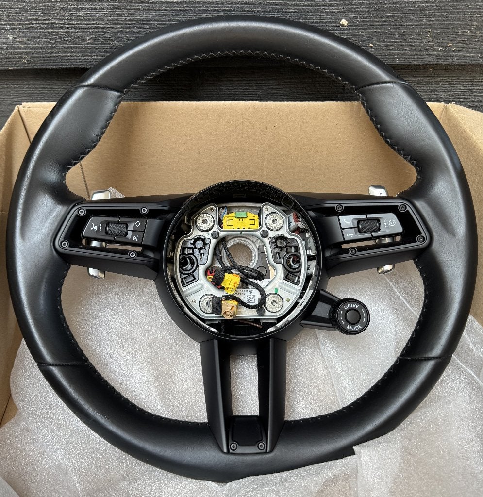 Porsche stuurwiel | Zwart leer | Multi | PDK | 2021, Auto-onderdelen, Ophalen of Verzenden, Gebruikt, Porsche