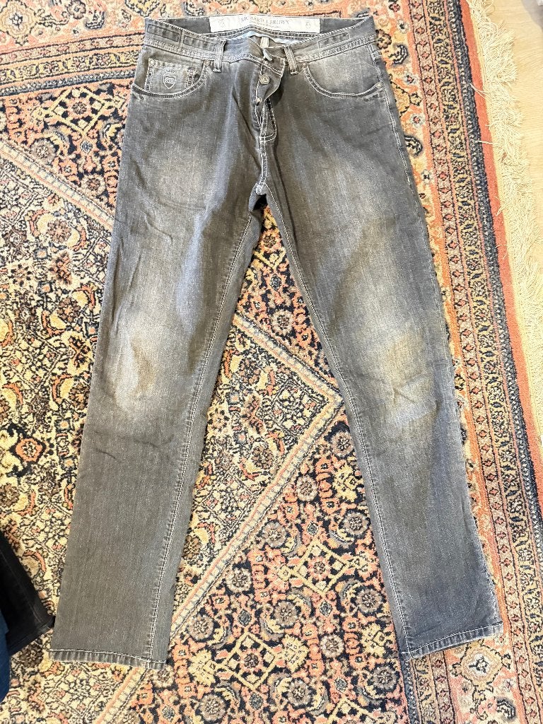 Richard J. Brown jeans Japanse stof 31, Kleding | Heren, Spijkerbroeken en Jeans, Verzenden, Gedragen, Blauw, W32 (confectie 46) of kleiner
