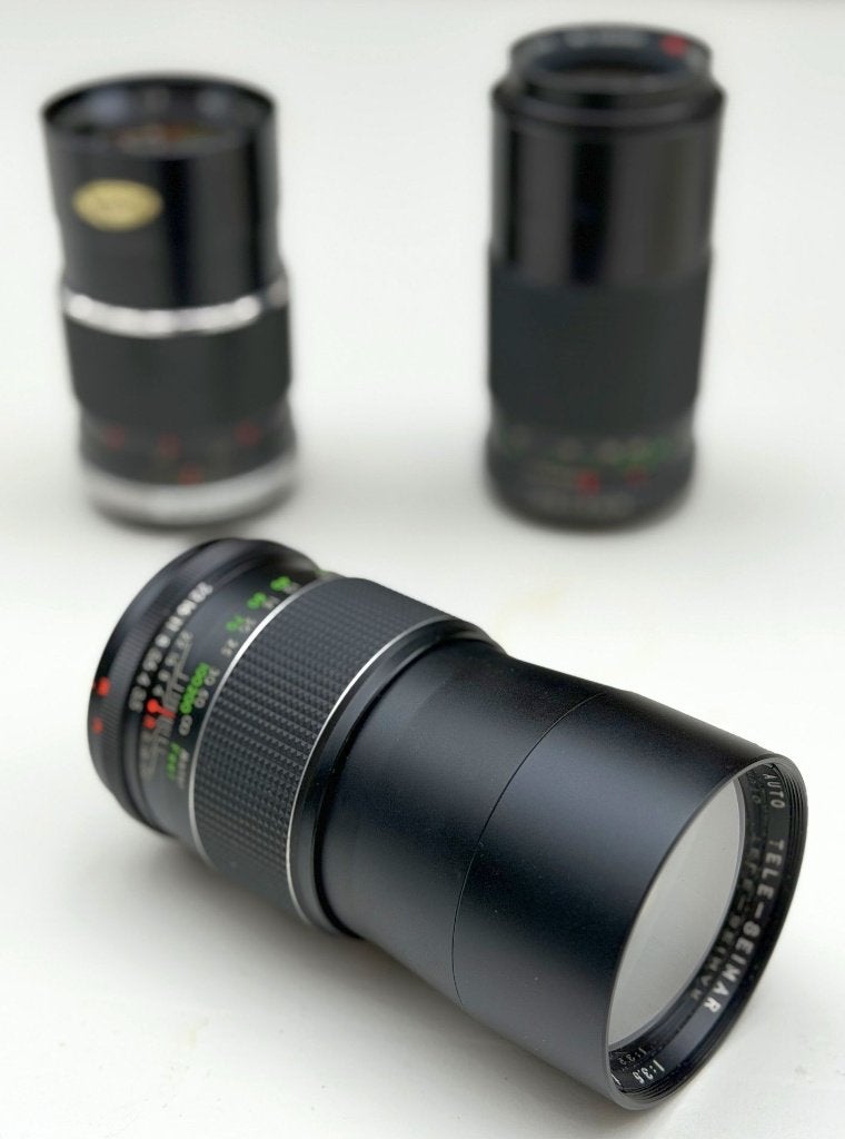 Seimar 200mm f3.5 (M42 mount) e.a. (zie foto’s/lijst), Ophalen of Verzenden, 1960 tot 1980