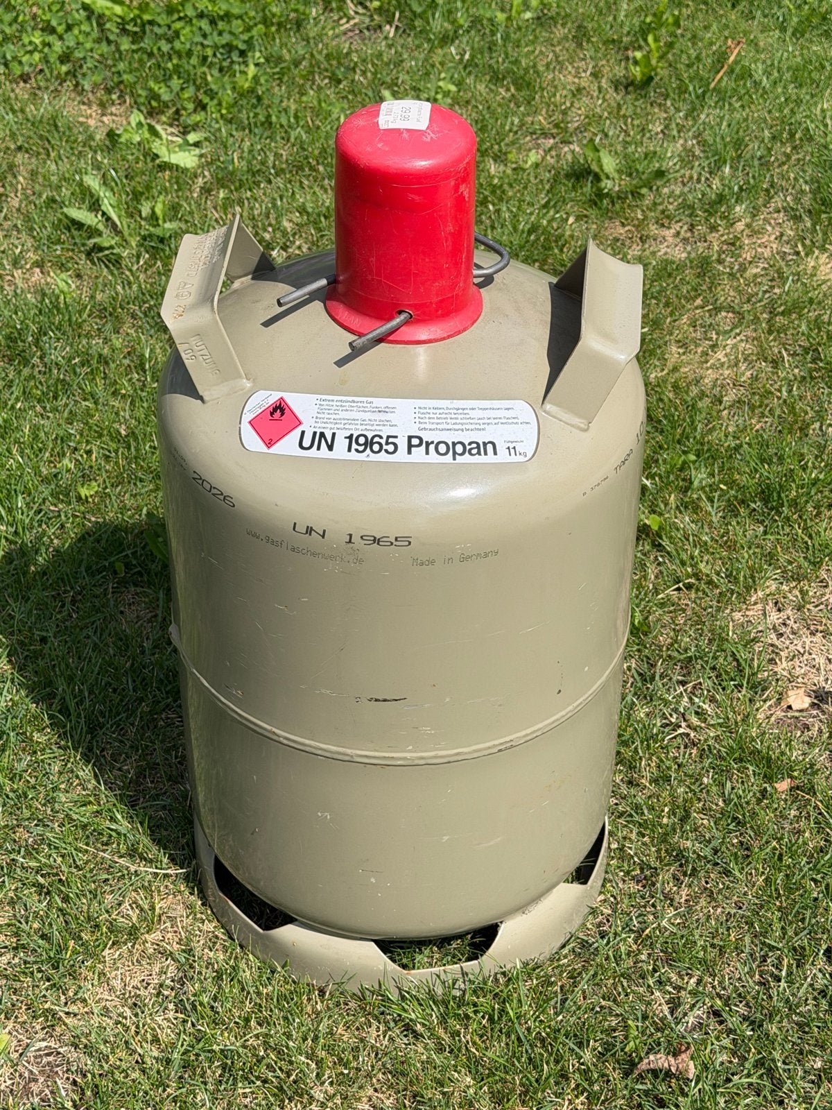 Propaan gasfles 11kg - UN 1965, Ophalen, Gebruikt