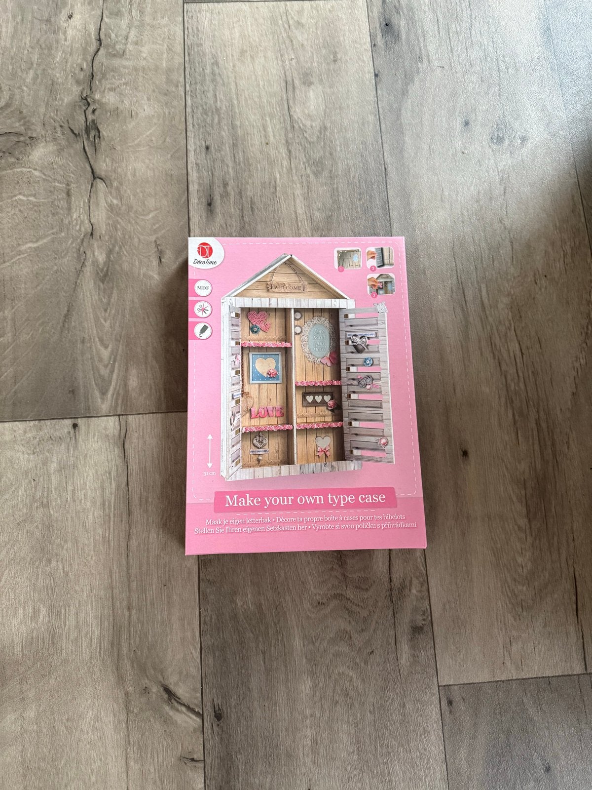 Nieuw knutselpakket letterbak - Deco Time, Overige thema's, Nieuw, Meerkleurig, Educatief