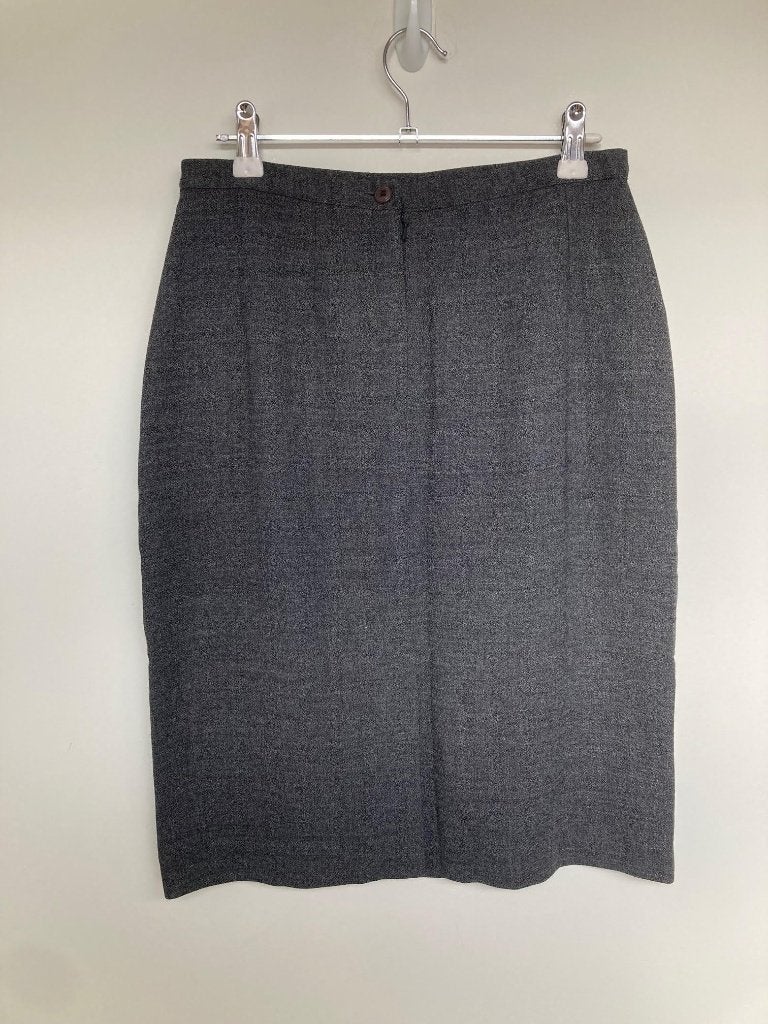 Laura Ashley grijs gemeleerde rok wol maat 38 getailleerd, Kleding | Dames, Rokken, Maat 38/40 (M), Oriens OÜ, Ophalen of Verzenden