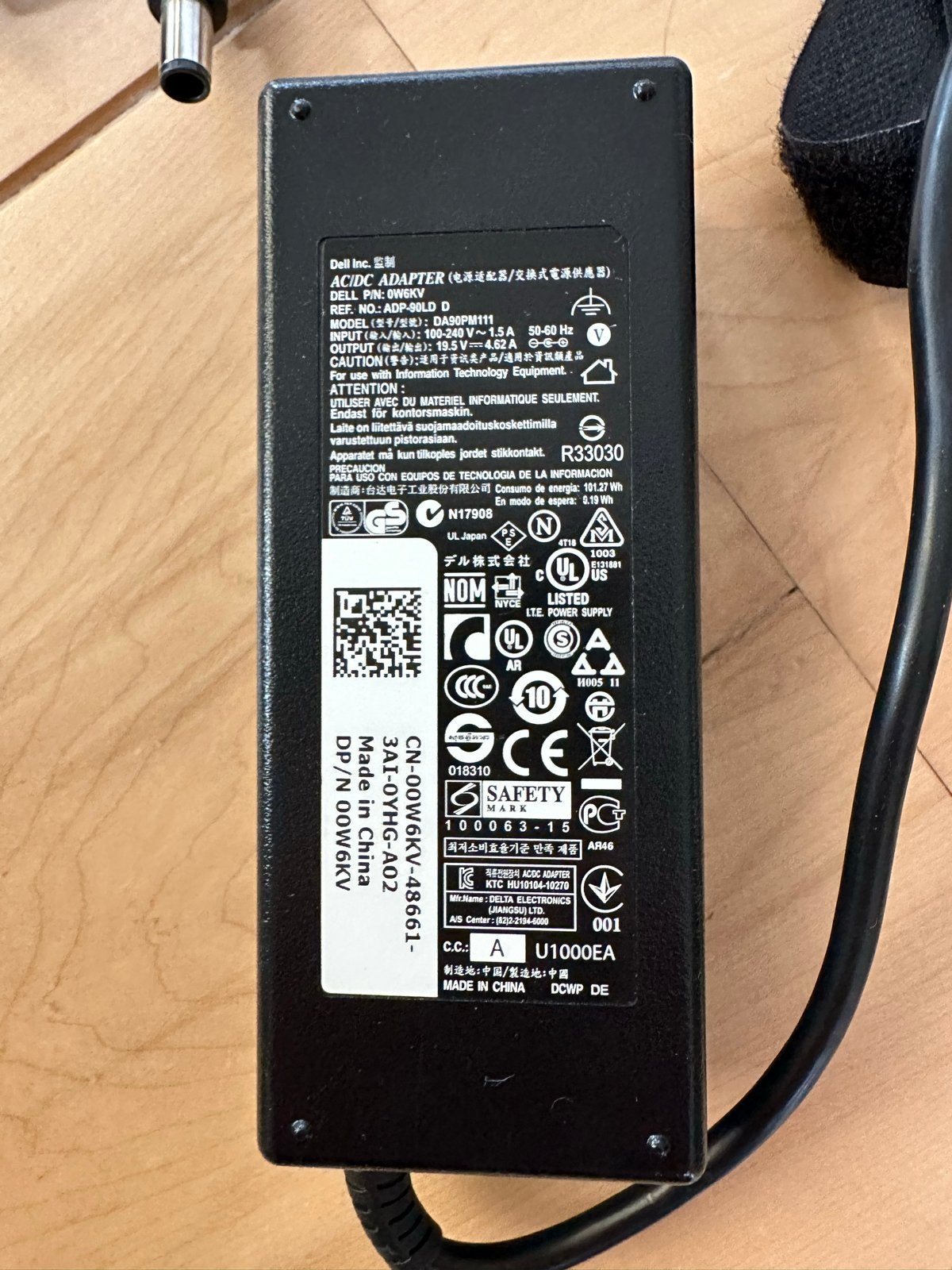 Dell AC/DC Adapter Oplader - Model DA90PM111, Ophalen of Verzenden, Gebruikt
