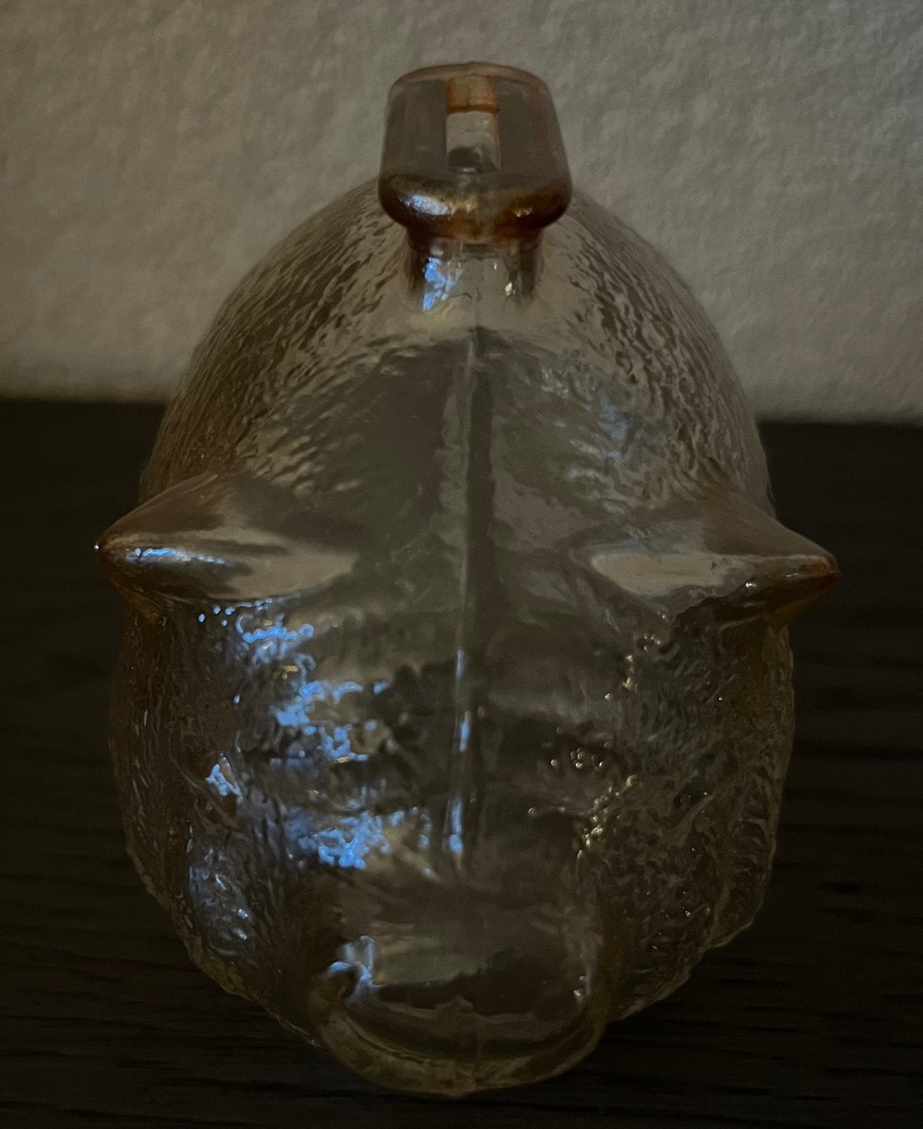 vintage spaarvarken, gemaakt van glas., Verzamelen, Ophalen of Verzenden, Zo goed als nieuw, Overige materialen, Dier