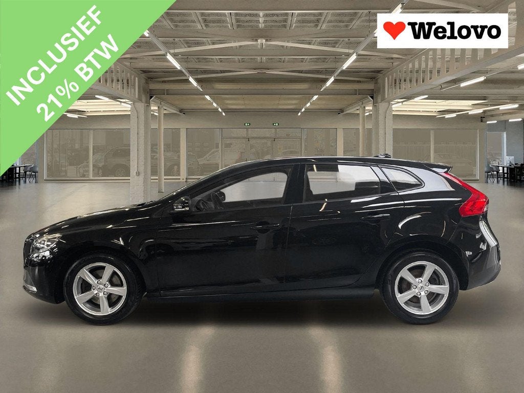 Volvo V40 2.0 T2 Kinetic Incl. BTW, Rijklaar+garantie..., Voorwielaandrijving, Stof, Gebruikt, Euro 6
