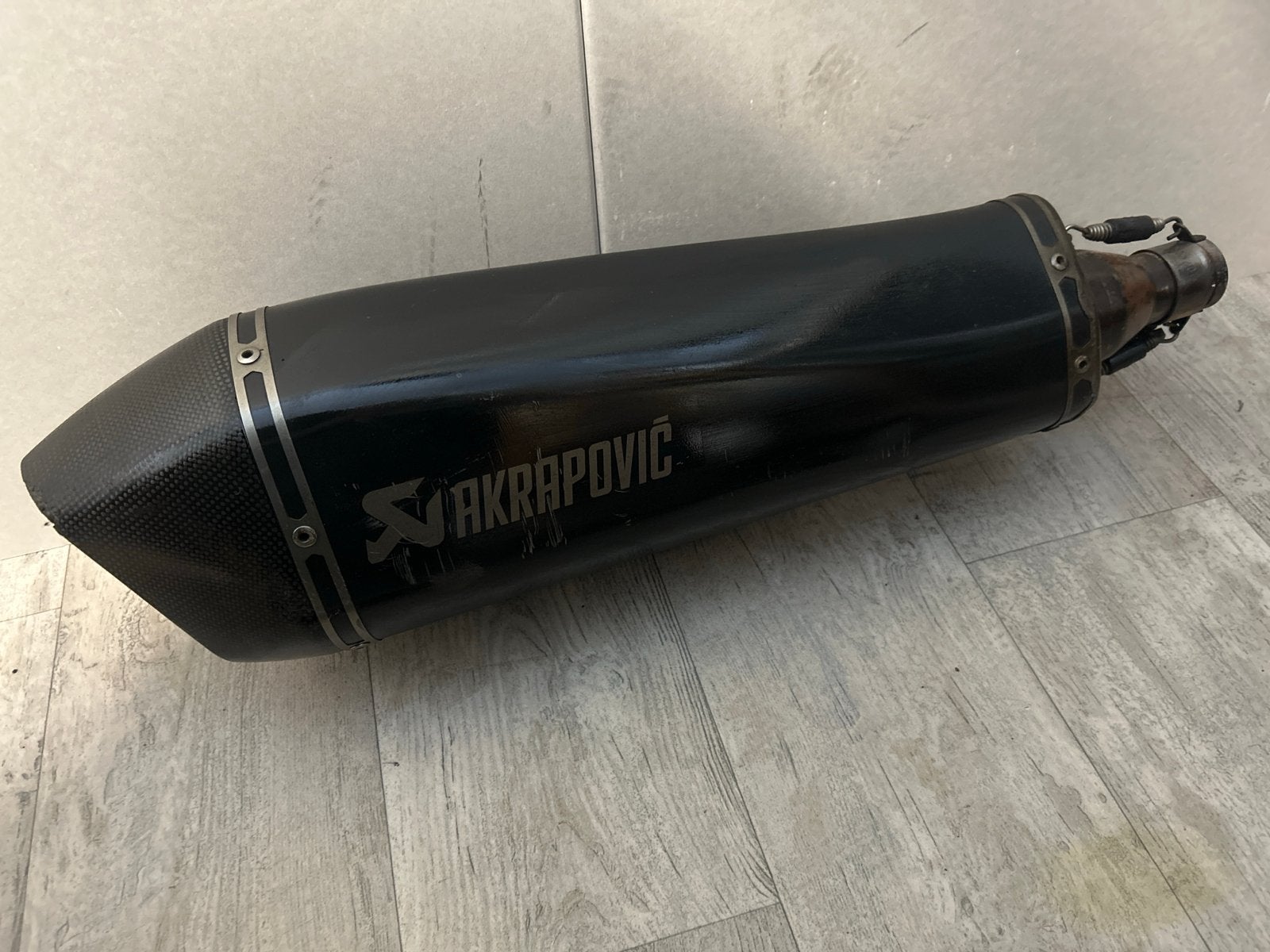 Akrapovic uitlaatdemper voor piaggio mp3, Motoren, Ophalen of Verzenden, Gebruikt