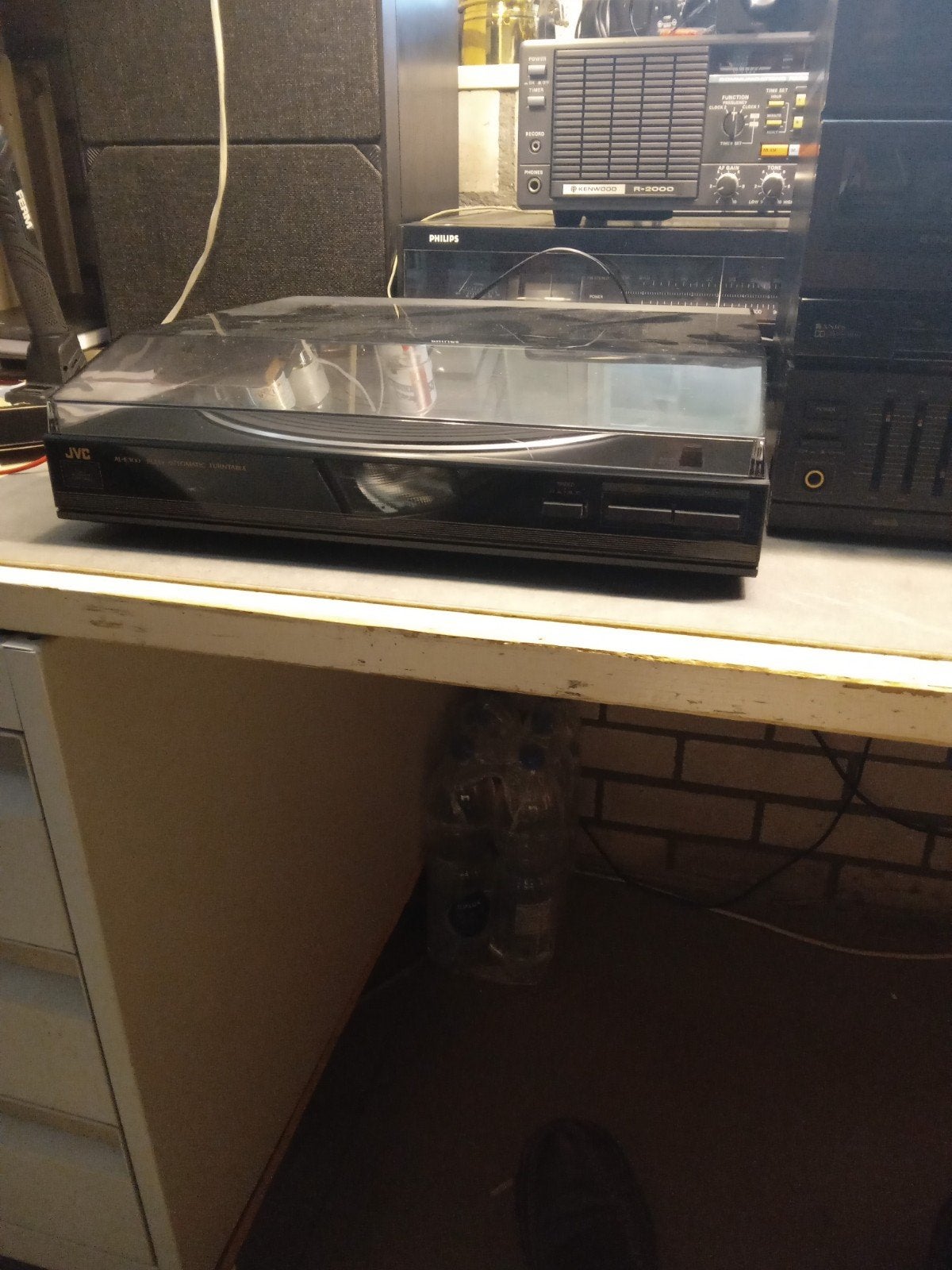 JVC stereo toren., Ophalen, Gebruikt, Cassettedeck, JVC