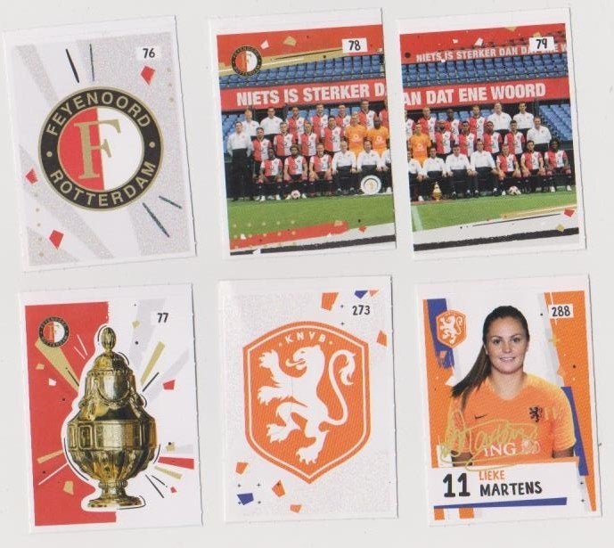 AH voetbalstickers Eredivisie 2018-2019 + Oranje Leeuwinnen, Verzenden, Zo goed als nieuw, Buitenlandse clubs, Poster, Plaatje of Sticker