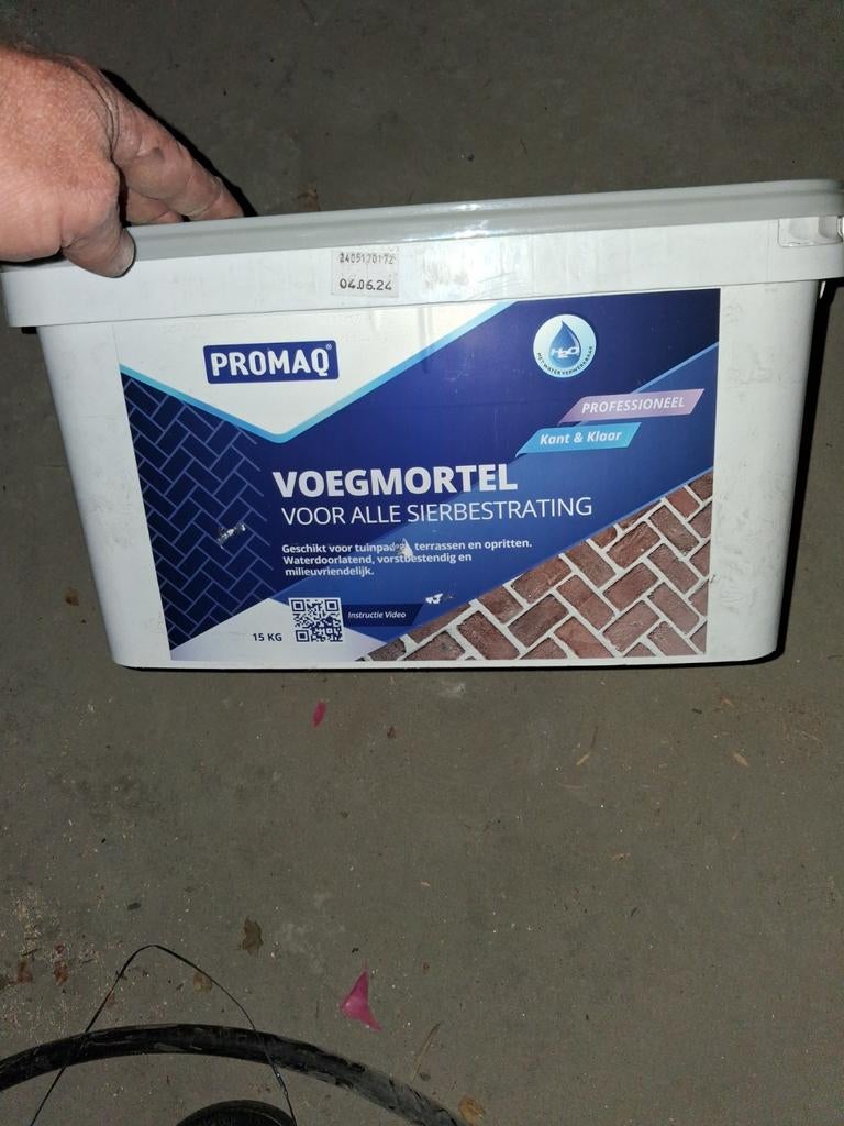Voegmortel voor Sierbestrating 15 KG STEENGRIJS, Overige materialen, Overige typen, Nieuw, Minder dan 20 cm