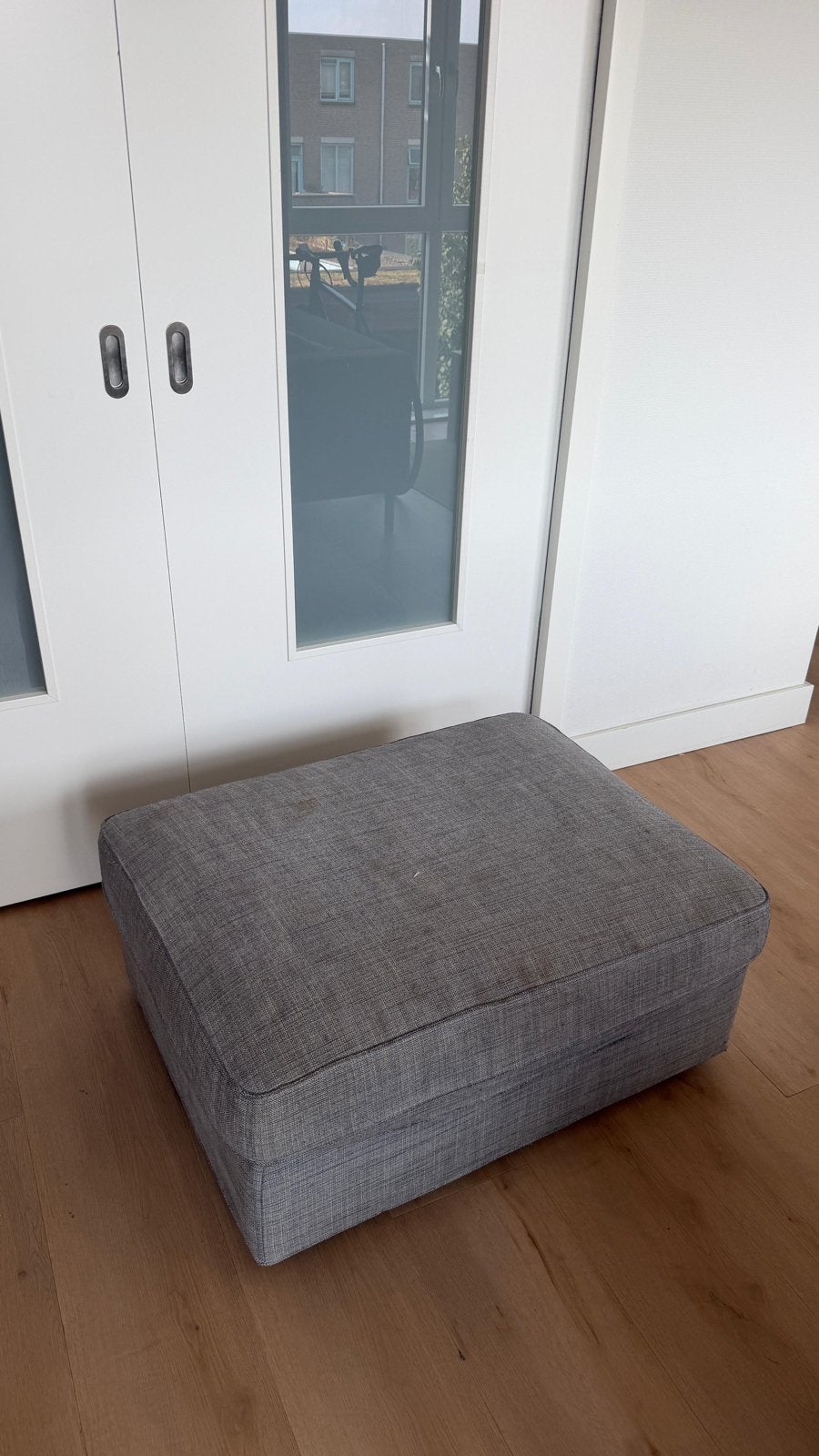 IKEA KIVIK Hocker met opbergruimte, Ophalen, Gebruikt, Vierkant, Stof