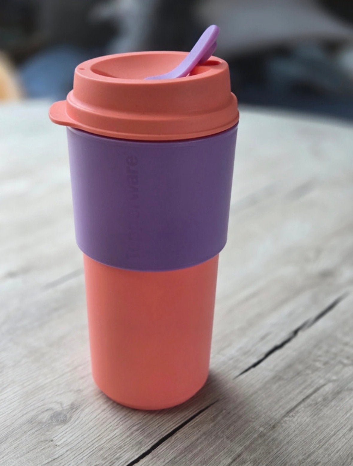 Tupperware Beker to go, Gebruikt, Overige kleuren, Beker of Kan, Ophalen of Verzenden