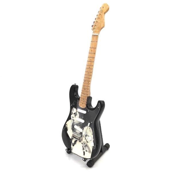 Michael Jackson zwart wit miniatuur gitaar 25cm mini guitar, Info@deconoord.nl, Deco Noord, Nieuw, Ophalen of Verzenden