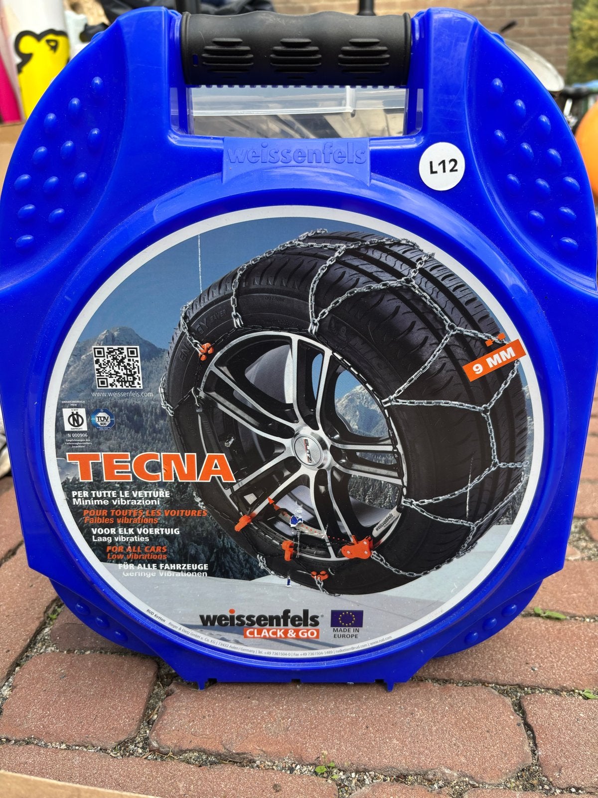 Weissenfels Tecna L12 sneeuwkettingen (9mm), Ophalen of Verzenden, Zo goed als nieuw