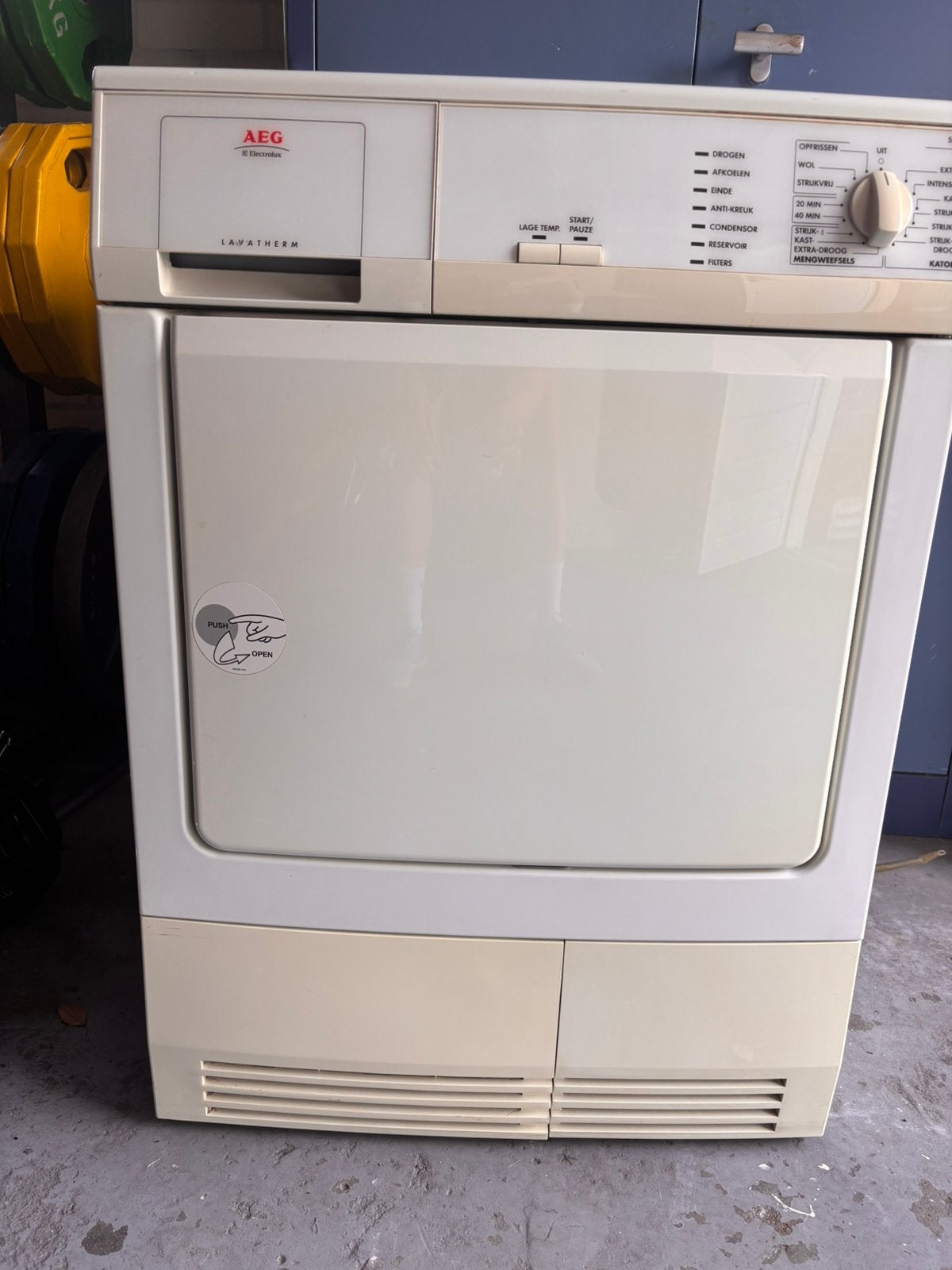 Aeg wasdroger, Ophalen, Gebruikt, Condens, 85 tot 90 cm