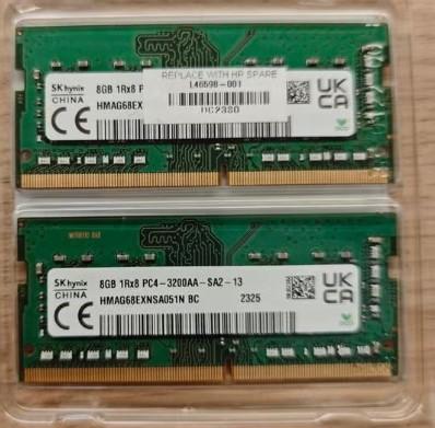 Laptop RAM geheugen 2x 8GB SODIMM DDR4 (totaal 16GB), Computers en Software, RAM geheugen, DDR4, Ophalen of Verzenden, Zo goed als nieuw