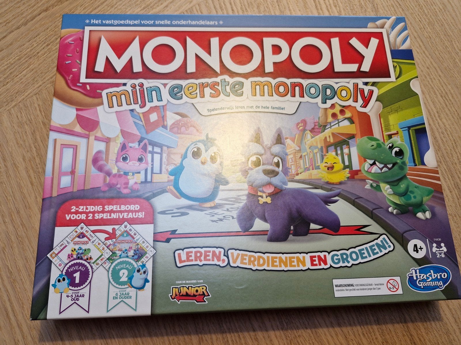 Monopoly Mijn Eerste Monopoly - Zo goed als nieuw, Drie of vier spelers, Ophalen of Verzenden, Zo goed als nieuw, Hasbro Gaming