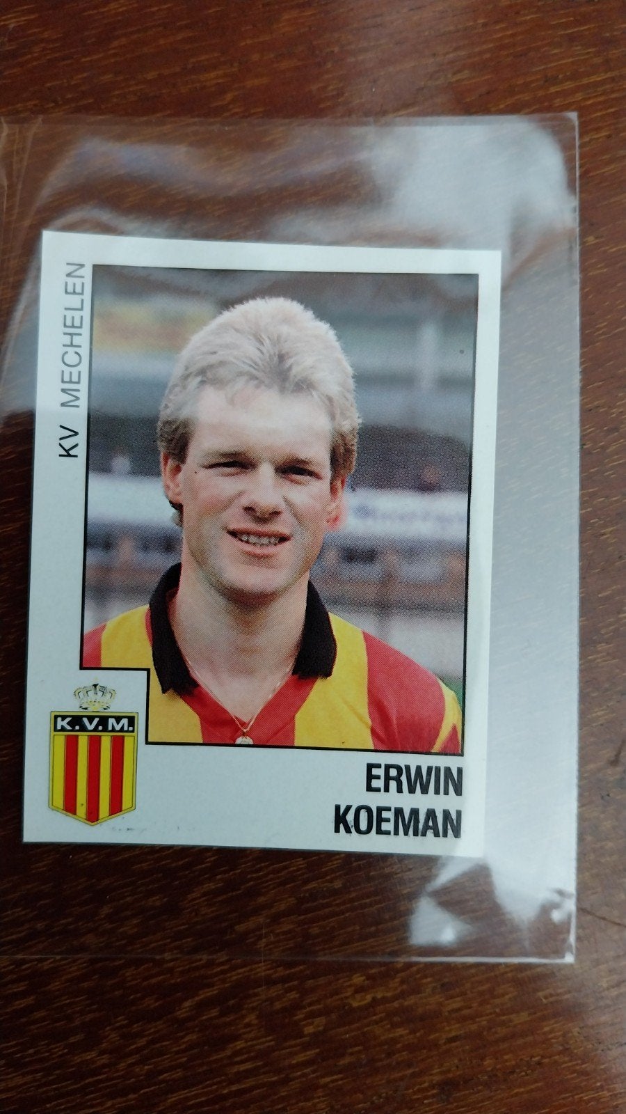 Panini Voetbal 89 sticker #378 - Erwin Koeman, Ophalen of Verzenden, Zo goed als nieuw, Buitenlandse clubs, Poster, Plaatje of Sticker