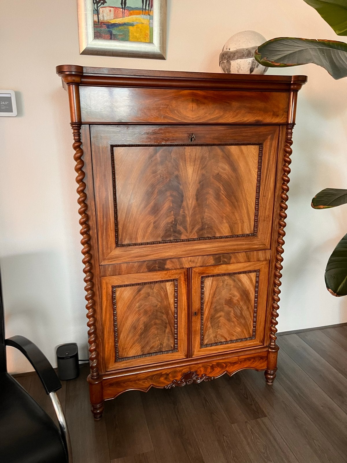 Antieke secretaire kast met veel opbergruimte, Antiek en Kunst, Ophalen