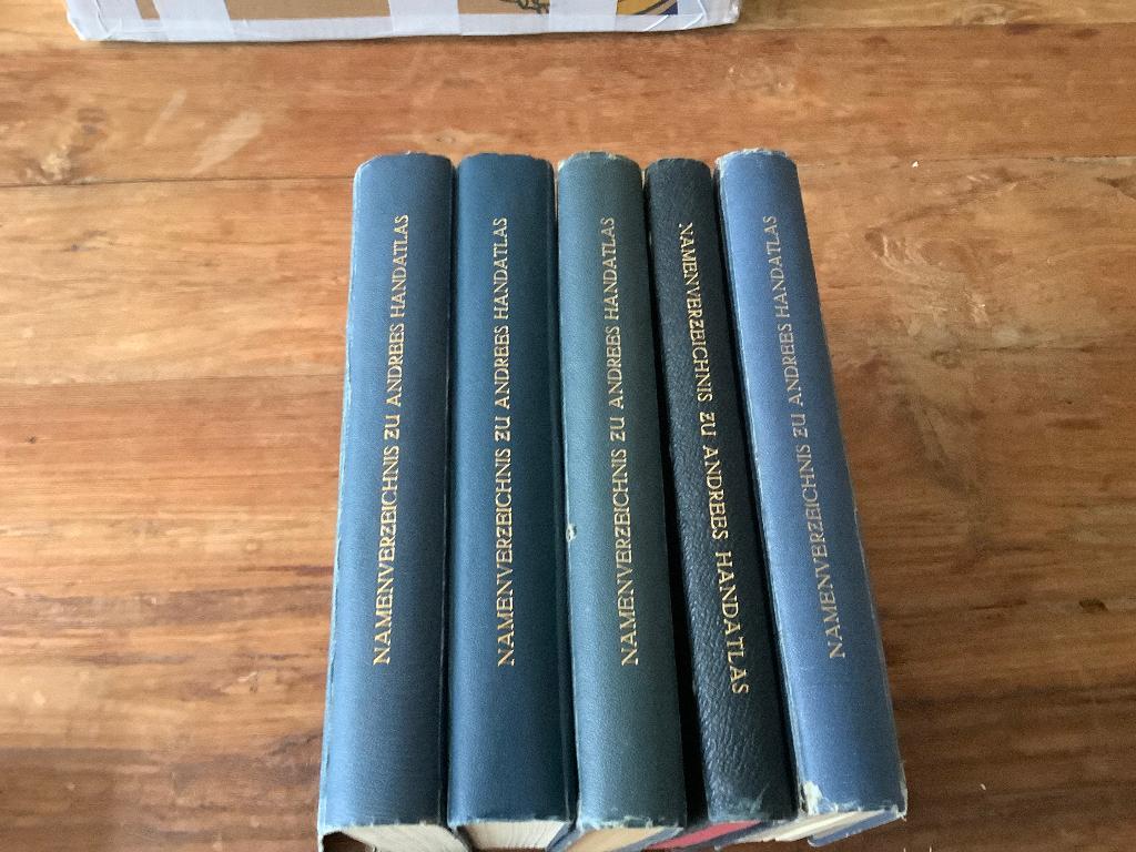 Atlas 5 namenverzeichnissen Andrees handatlas, Boeken, Overige atlassen, Ophalen of Verzenden, Zo goed als nieuw, 1800 tot 2000