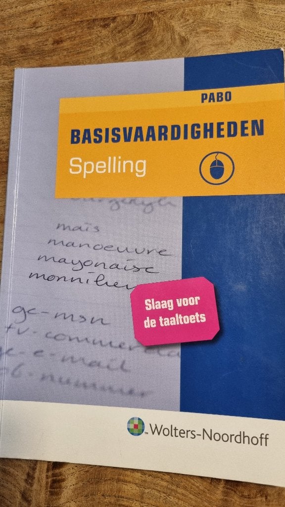 Pabo basisvaardigheden spelling, Boeken, Ophalen of Verzenden, Alpha, Zo goed als nieuw, HBO