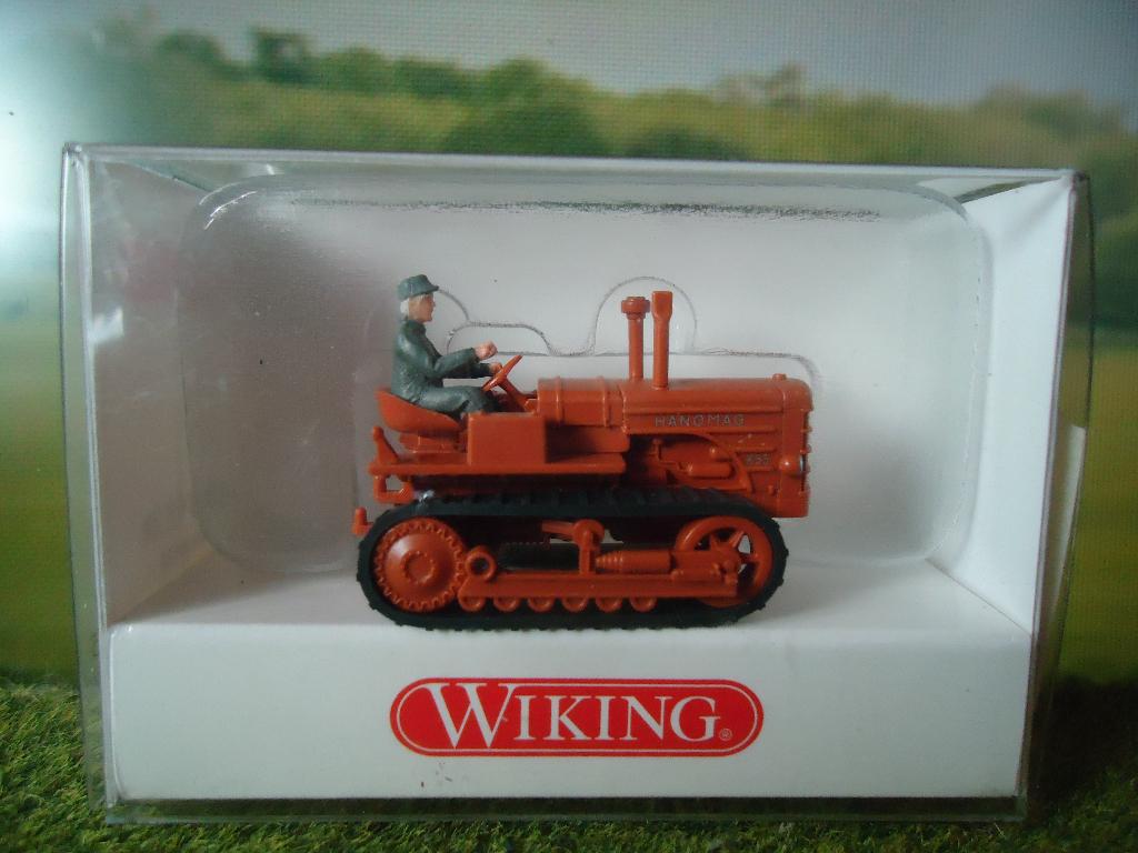 1951 / 1957 Hanomag K55 rups-tractor - Wiking 844 02 28, Ophalen of Verzenden, Nieuw, Hijskraan, Tractor of Landbouw, Wiking