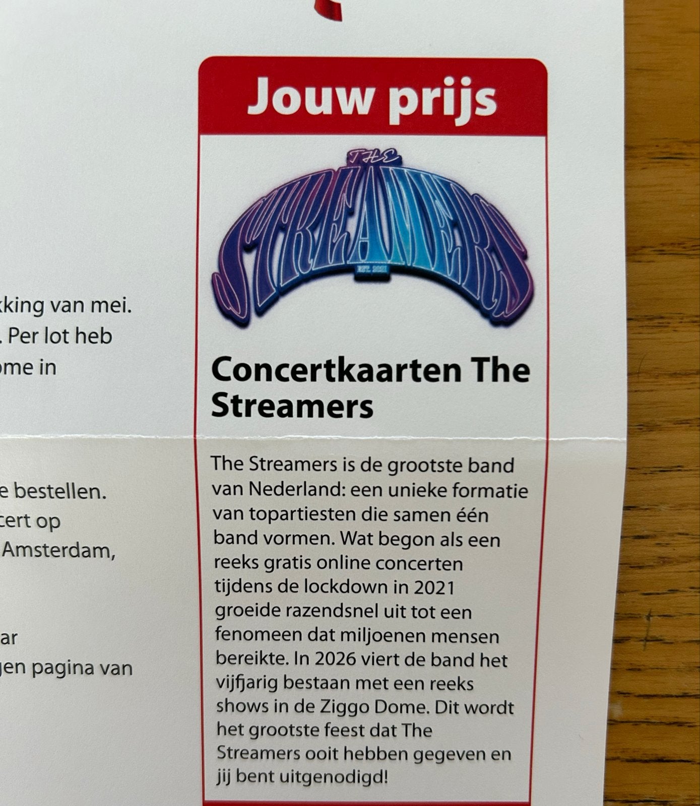 2 kaarten voor de Streamers op 20 september 2026, Twee personen, September